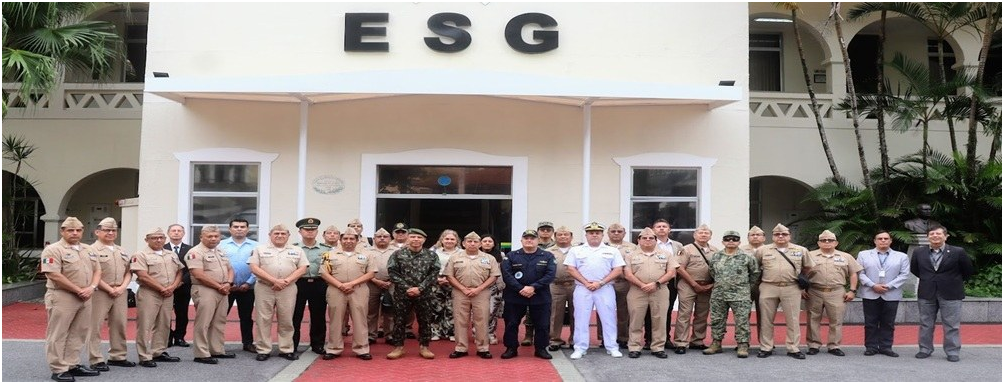 ESG recibe a una delegación del Centro de Estudios Superiores Navales de México para un intercambio académico